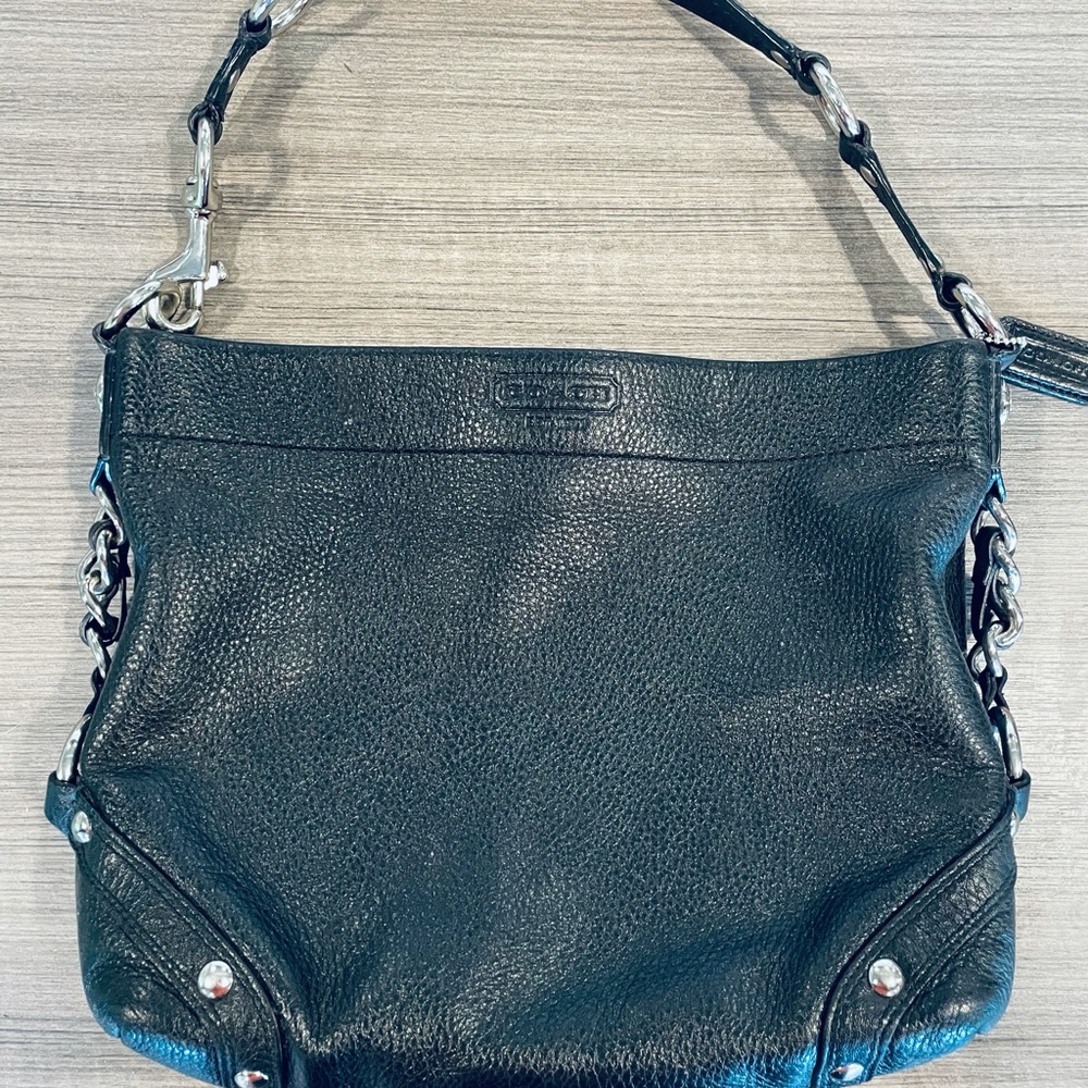 Leather coach purse
